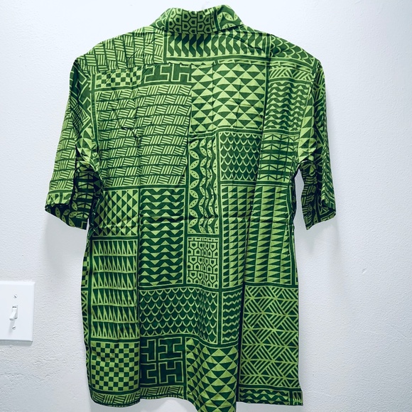 NWT Hawaii's Finest Men's Green Button Down Shirt sz XXL 2X NEW - Picture 3 of 3